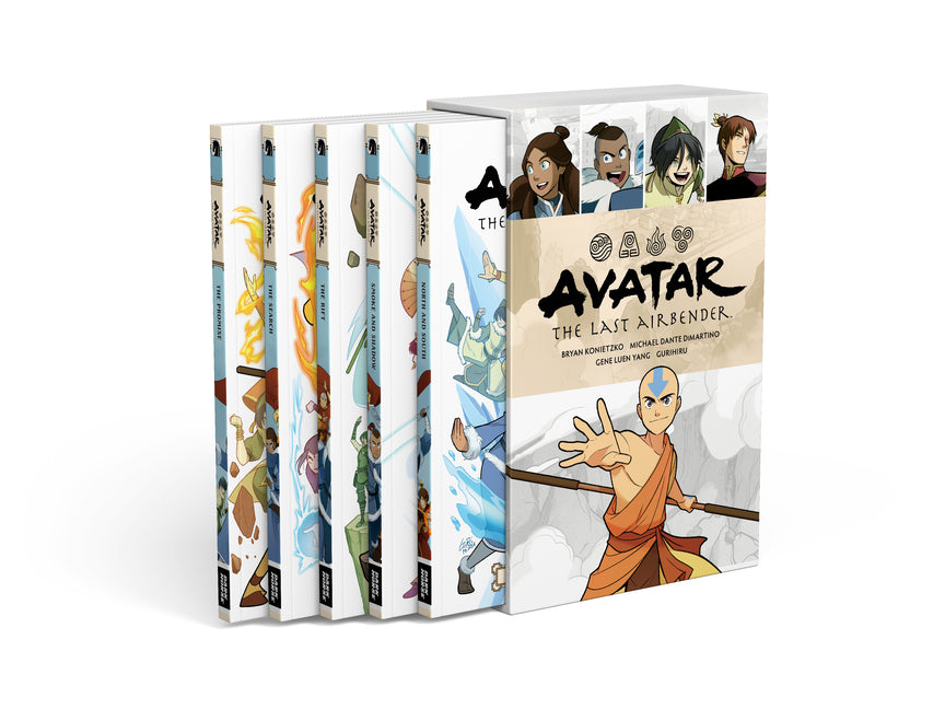 Book cover for Avatar: The Last Airbender Omnibus Boxed Set