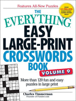 Book cover for Everything Easy Large-Print Crosswords Book, Volume 9: More Than 120 Fun and Easy Puzzles in Large Print