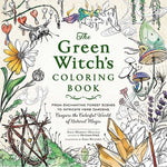 Book cover for The Green Witch's Coloring Book: From Enchanting Forest Scenes to Intricate Herb Gardens, Conjure the Colorful World of Natural Magic