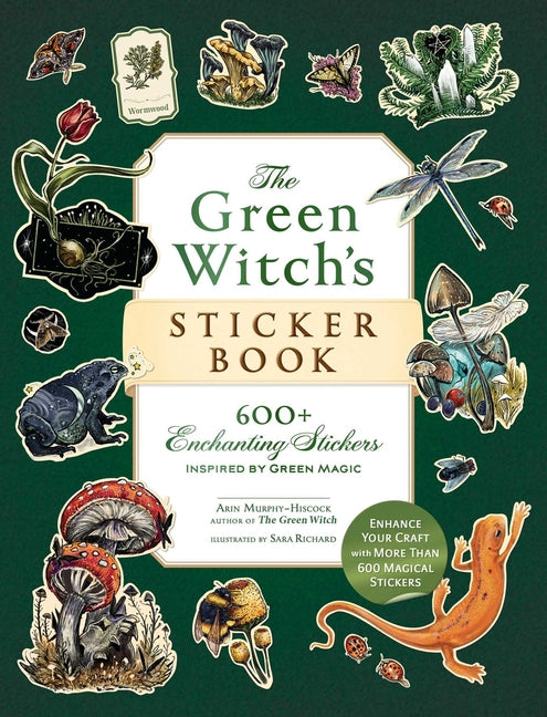 Book cover for Green Witch's Sticker Book: 600+ Enchanting Stickers Inspired by Green Magic