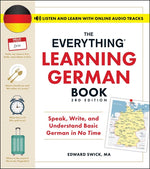 Book cover for Everything Learning German Book, 3rd Edition: Speak, Write, and Understand Basic German in No Time