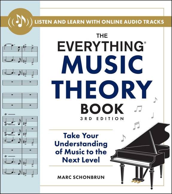 Book cover for Everything Music Theory Book, 3rd Edition: Take Your Understanding of Music to the Next Level