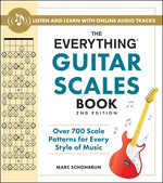 Book cover for Everything Guitar Scales Book, 2nd Edition: Over 700 Scale Patterns for Every Style of Music