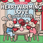 Book cover for Heartwarming Love Coloring Book