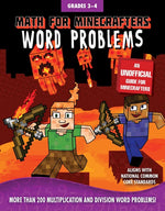 Book cover for Math for Minecrafters Word Problems: Grades 3-4