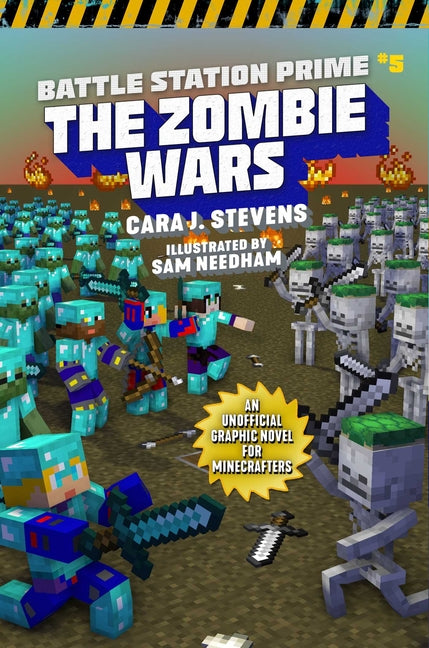 Book cover for Zombie Wars: An Unofficial Graphic Novel for Minecrafters