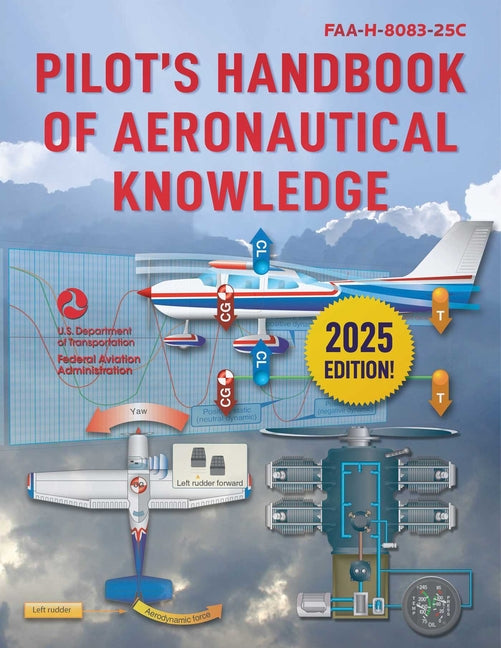 Book cover for Pilot's Handbook of Aeronautical Knowledge (2025): Faa-H-8083-25c