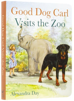 Book cover for Good Dog Carl Visits the Zoo Board Book