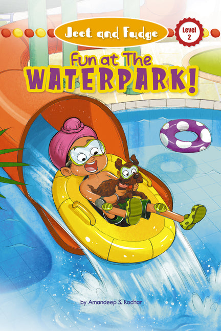 Book cover for Jeet and Fudge: Fun at the Waterpark (Library)