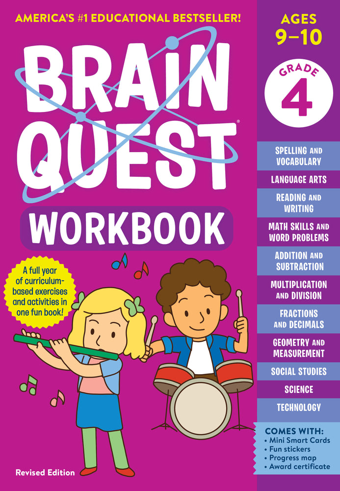 Book cover for Brain Quest Workbook: 4th Grade Revised Edition