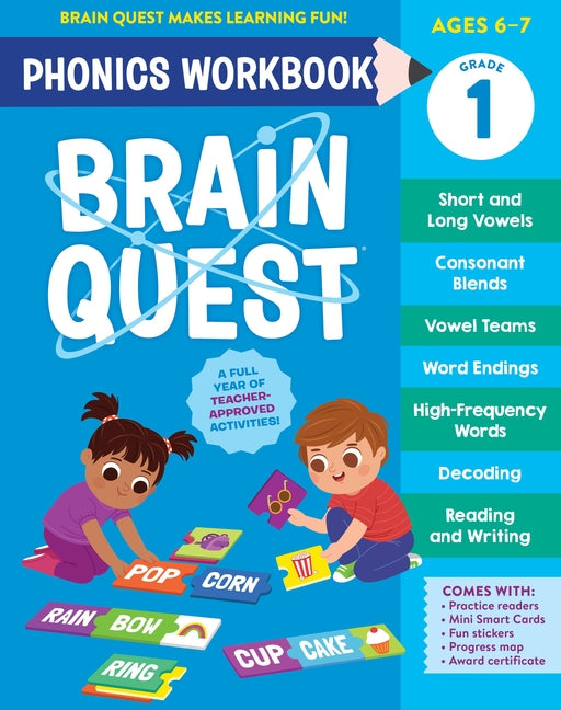 Book cover for Brain Quest Phonics Workbook: Grade 1