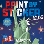 Book cover for Paint by Sticker Kids: America: Create 10 Pictures One Sticker at a Time!