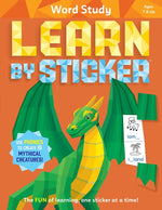 Book cover for Learn by Sticker: Word Study: Use Phonics to Create 10 Mythical Creatures!
