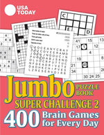 Book cover for USA Today Jumbo Puzzle Book Super Challenge 2: 400 Brain Games for Every Day