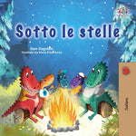 Book cover for Under the Stars (Italian Children's Book): Italian children's book