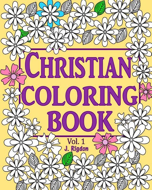 Book cover for Christian Coloring Book: Bible verses, phrases and hymns