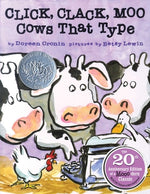 Book cover for Click, Clack, Moo: Cows That Type