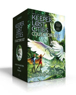 Book cover for Keeper of the Lost Cities Collector's Set (Includes a Sticker Sheet of Family Crests) (Boxed Set): Keeper of the Lost Cities; Exile; Everblaze