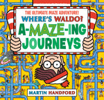 Book cover for Where's Waldo? Amazing Journeys: The Ultimate Maze Adventure!: (A Maze Puzzle Activity Book with 100+ Hidden Objects to Search and Find - A Perfect Gi