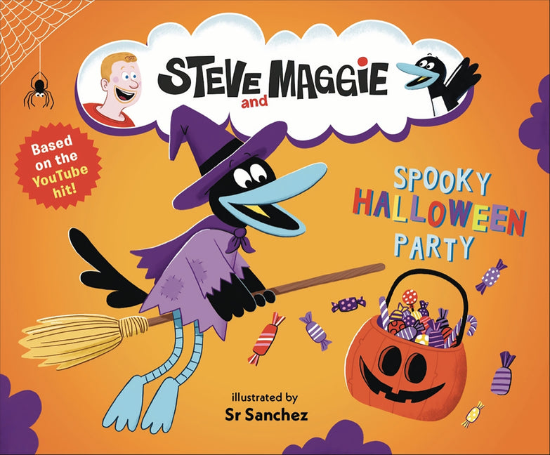 Book cover for Steve and Maggie: Spooky Halloween Party: (A Spook-Tacular Storybook for Babies, Toddlers, Preschoolers, and Kids Ages 2-5 Featuring a Halloween Adven