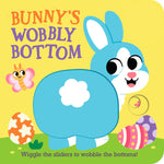 Book cover for Bunny's Wobbly Bottom: (An Interactive Slider Book - A Perfect Easter Basket Stuffer for Babies & Toddlers)