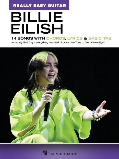 Book cover for Billie Eilish: Really Easy Guitar Songbook