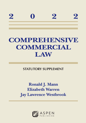 Book cover for Comprehensive Commercial Law: 2022 Statutory Supplement