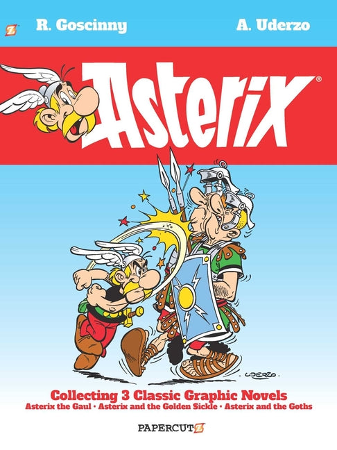 Book cover for Asterix Omnibus #1: Collects Asterix the Gaul, Asterix and the Golden Sickle, and Asterix and the Goths