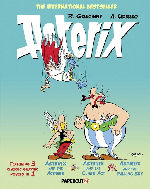Book cover for Asterix Omnibus Vol. 11: Collecting Asterix and the Actress, Asterix and the Class Act, and Asterix and the Falling Sky