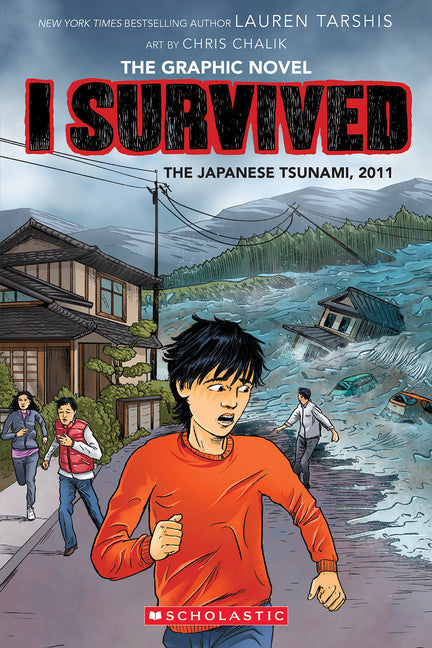 Book cover for I Survived the Japanese Tsunami, 2011 (I Survived Graphic Novel #12)