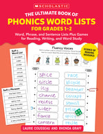 Book cover for The Ultimate Book of Phonics Word Lists: Grades 1-2: Games & Word Lists for Reading, Writing, and Word Study