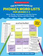 Book cover for Ultimate Book of Phonics Word Lists: Grades 3-5
