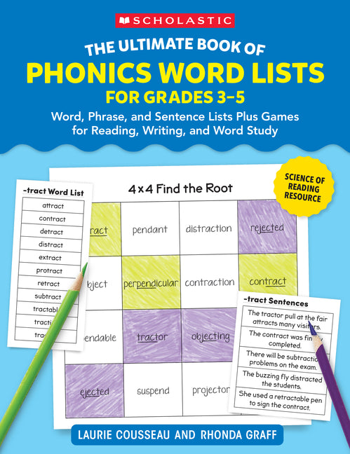Book cover for Ultimate Book of Phonics Word Lists: Grades 3-5