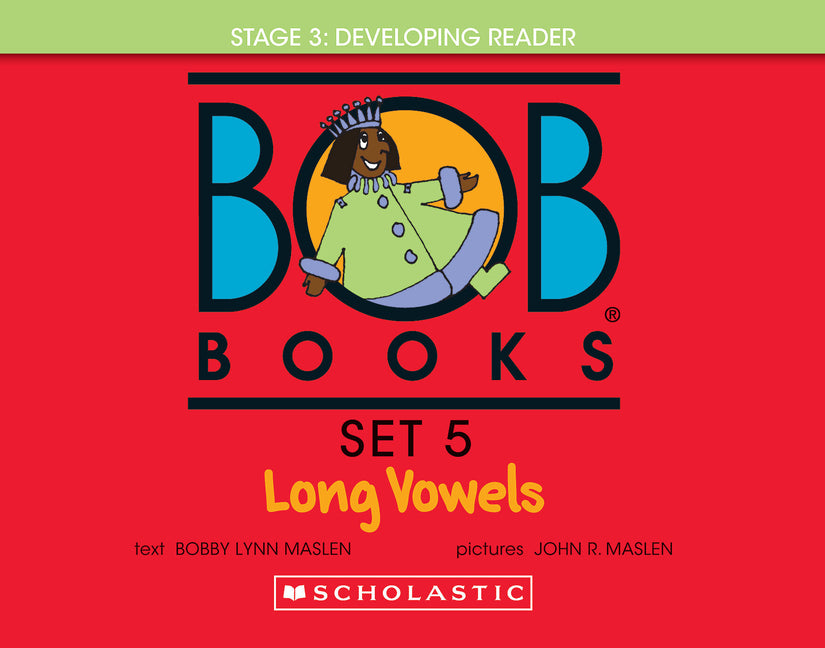 Book cover for Bob Books - Long Vowels Hardcover Bind-Up Phonics, Ages 4 and Up, Kindergarten, First Grade (Stage 3: Developing Reader)