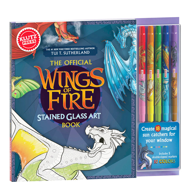 Book cover for Klutzpress Wings of Fire Stained Glass Art