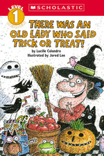 Book cover for There Was an Old Lady Who Said Trick or Treat! (Scholastic Reader, Level 1)