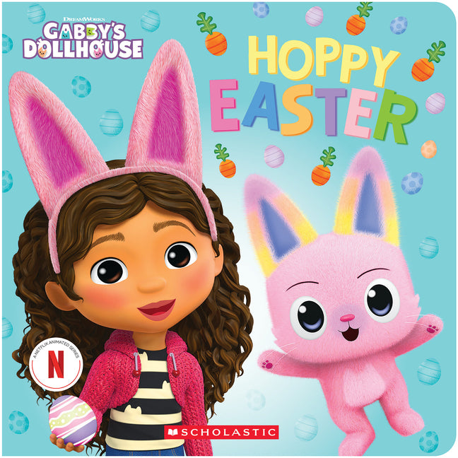 Book cover for Hoppy Easter! (Gabby's Dollhouse Easter Board Book)