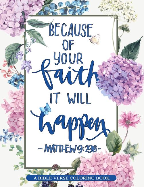 Book cover for A Bible Verse Coloring Book: Inspirational Christian Coloring Books for Adults
