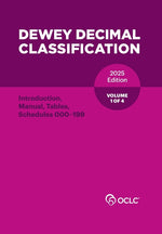 Book cover for Dewey Decimal Classification, 2025 (Introduction, Manual, Tables, Schedules 000-199) (Volume 1 of 4)