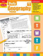 Book cover for Daily Geography Practice: Grade 1