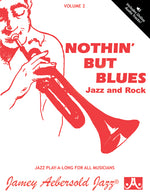 Book cover for Jamey Aebersold Jazz -- Nothin' But Blues Jazz and Rock, Vol 2: A New Approach to Jazz Improvisation, Book & CD