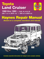 Book cover for Haynes Toyota Land Cruiser Automotive Repair Manual: 1968 Thru 1982