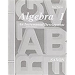 Book cover for Saxon Algebra 1 Tests Only Third Edition (Teacher)
