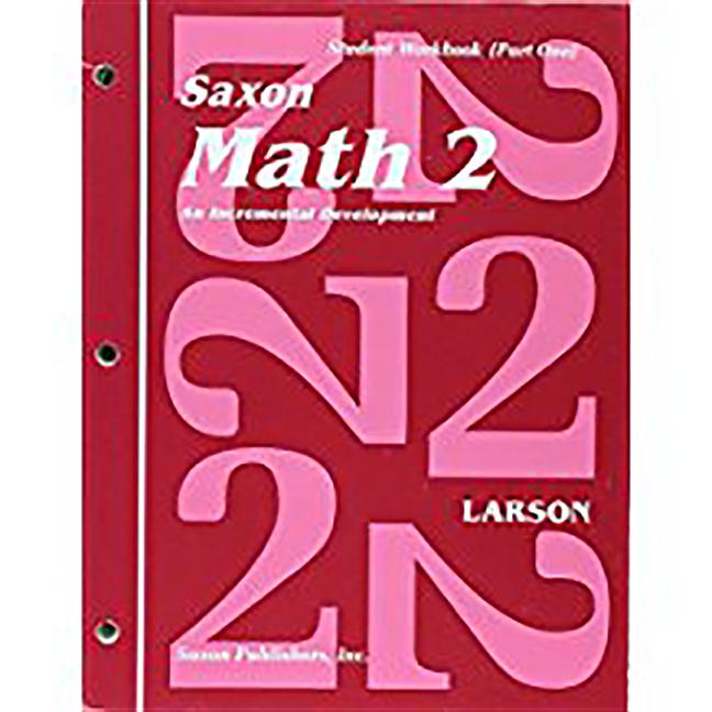 Book cover for Saxon Math 2 Part One (Student Workbook)