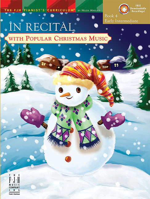 Book cover for In Recital(r) with Popular Christmas Music, Book 4