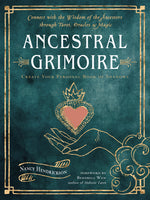 Book cover for Ancestral Grimoire: Connect with the Wisdom of the Ancestors Through Tarot, Oracles, and Magic