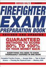 Book cover for Norman Hall's Firefighter Exam Preparation Book