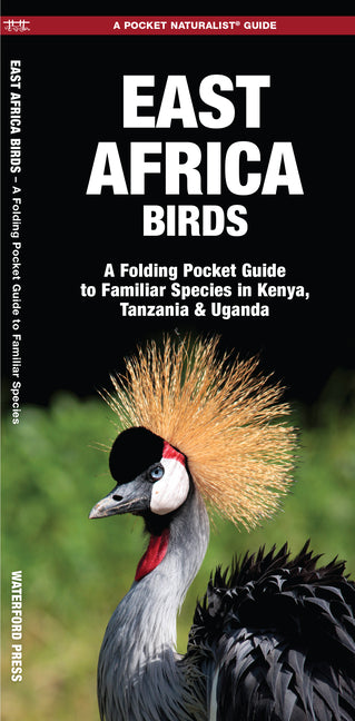 Book cover for East Africa Birds: A Folding Pocket Guide to Familiar Species in Kenya, Tanzania & Uganda