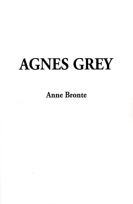 Book cover for Agnes Grey