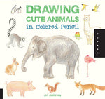 Book cover for Drawing Cute Animals in Colored Pencil